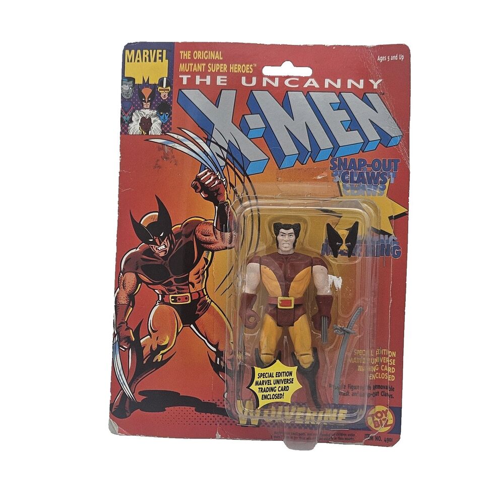Marvel X-Men Wolverine Snap Out Claws 5" Action Figure Toy Biz 1990s